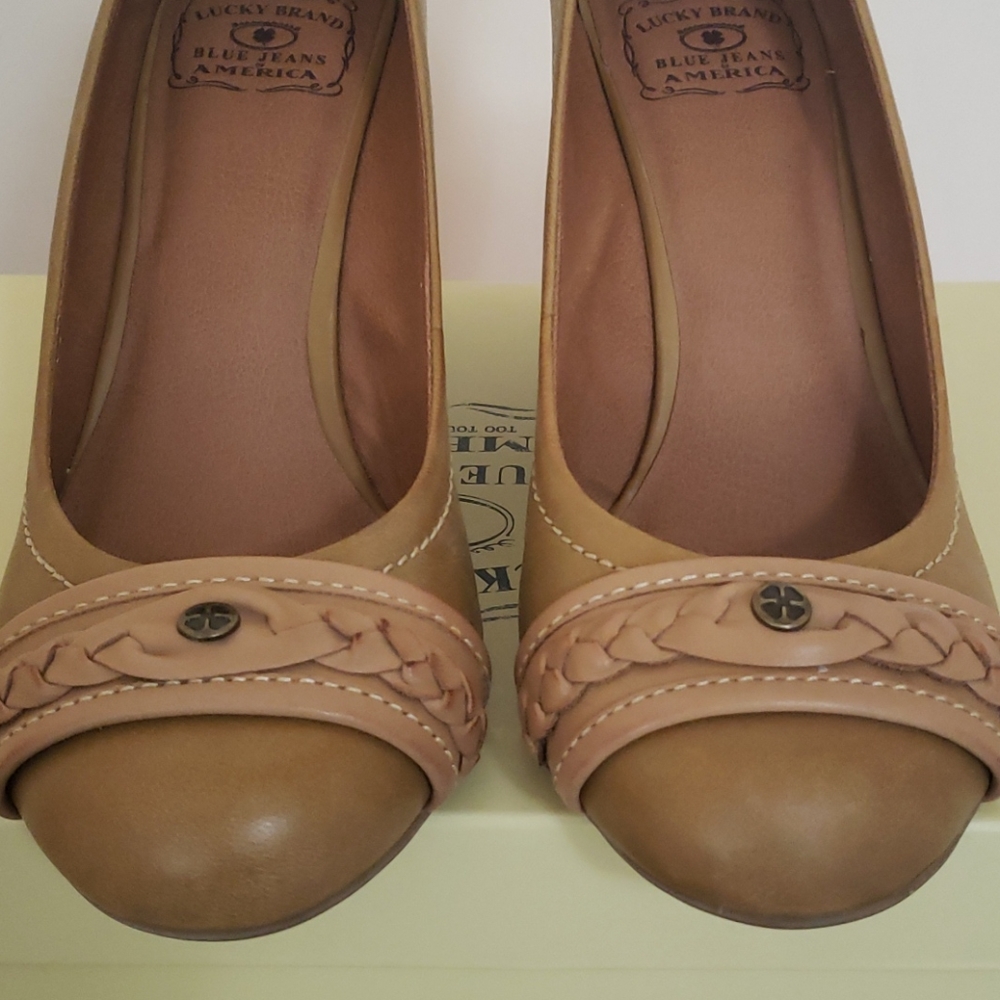 Lucky Brand Tan Braided Women's Shoes